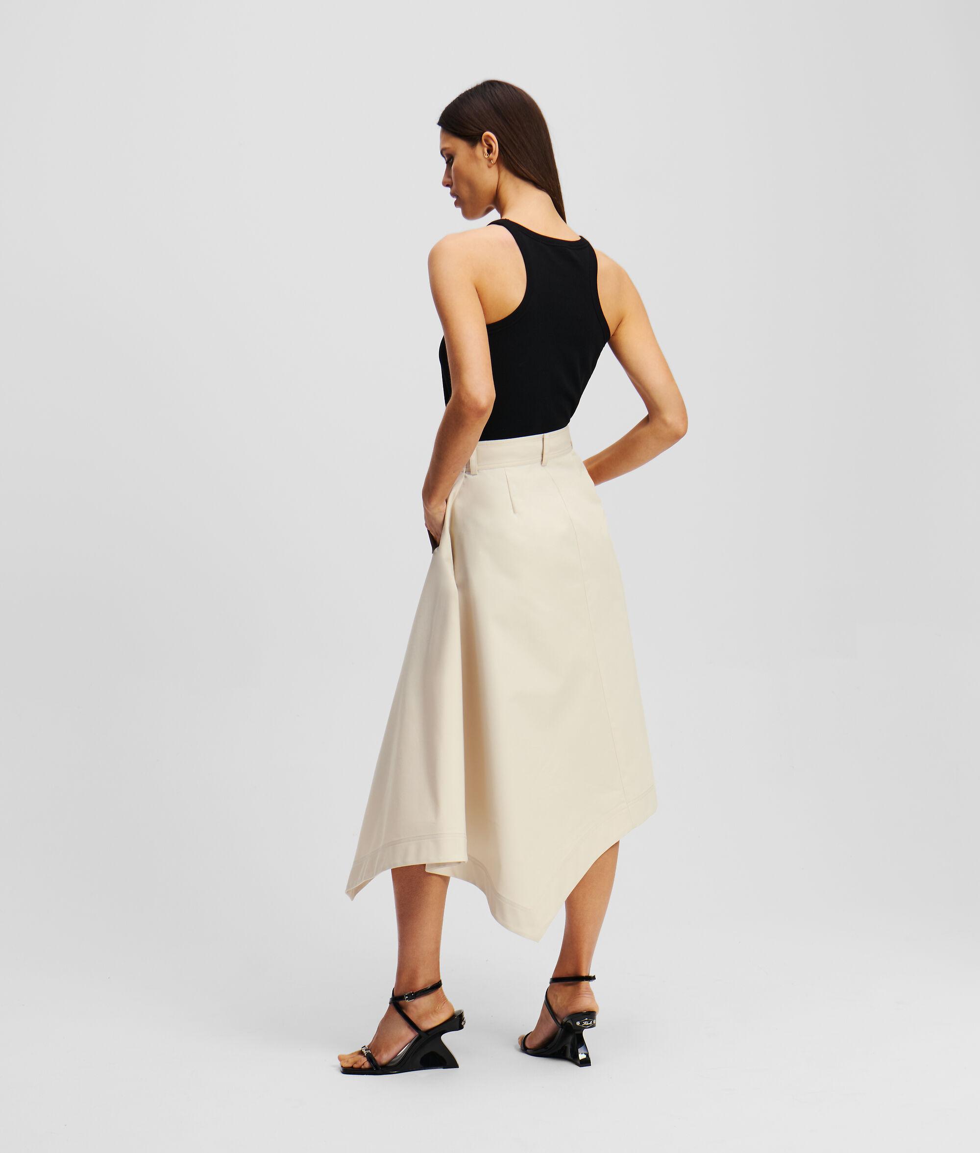 COTTON TWILL TRENCH SKIRT Product Image