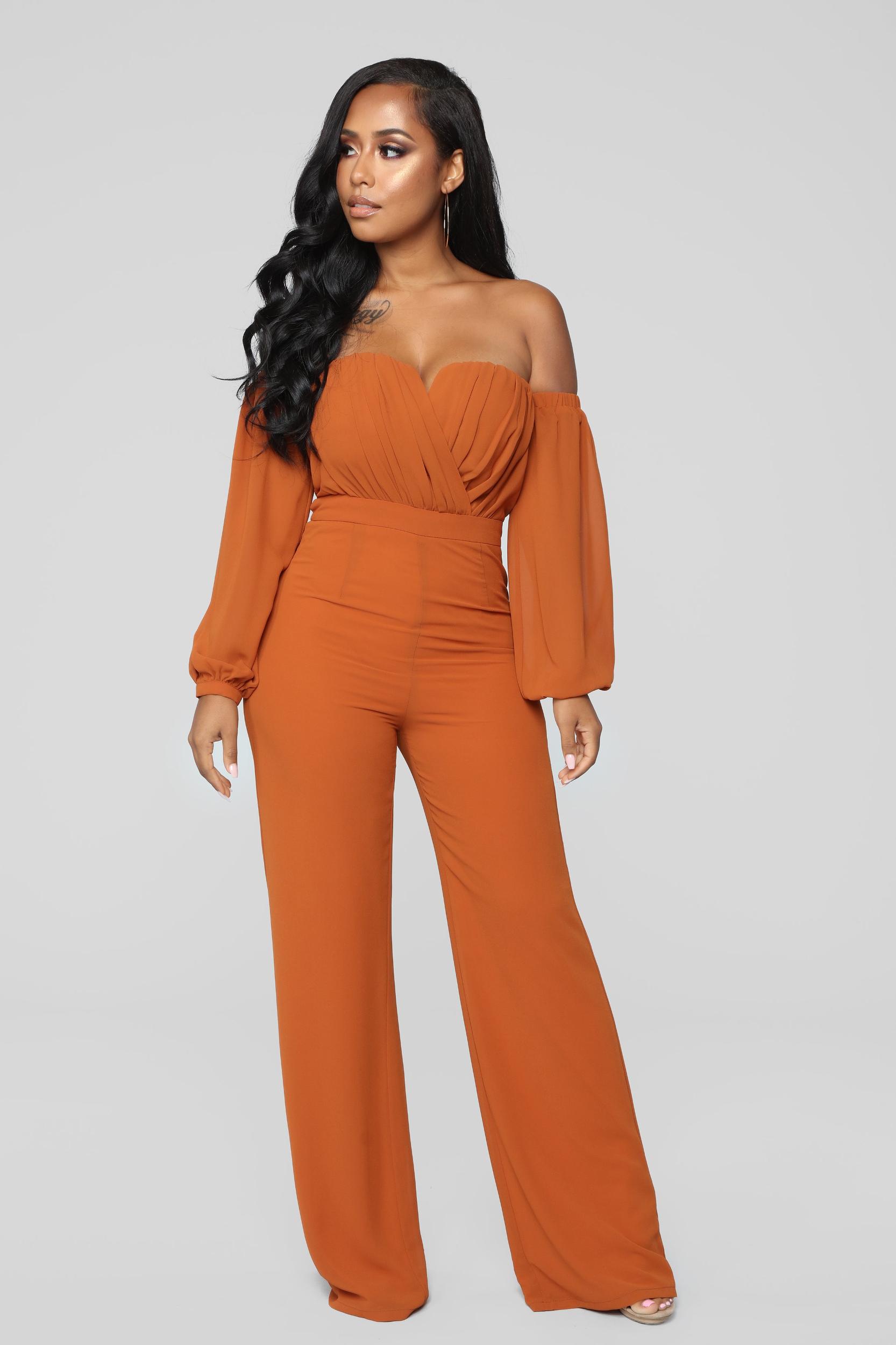 Spice It Up Jumpsuit - Brown Product Image