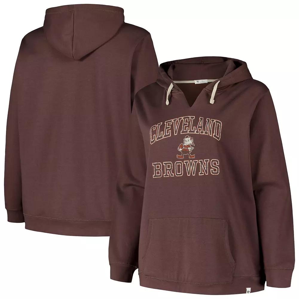 Women's Profile  Brown Cleveland Browns Kennedy Pullover Hoodie, Size: 3XL Product Image