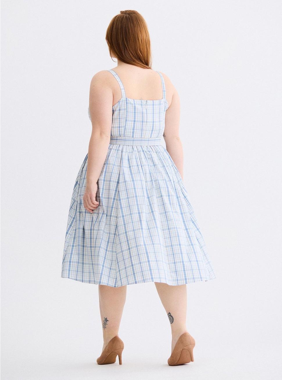 Retro Chic Button-Front Dress Product Image