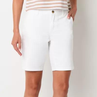 a.n.a Womens 9" Mid Rise Chino Short Product Image