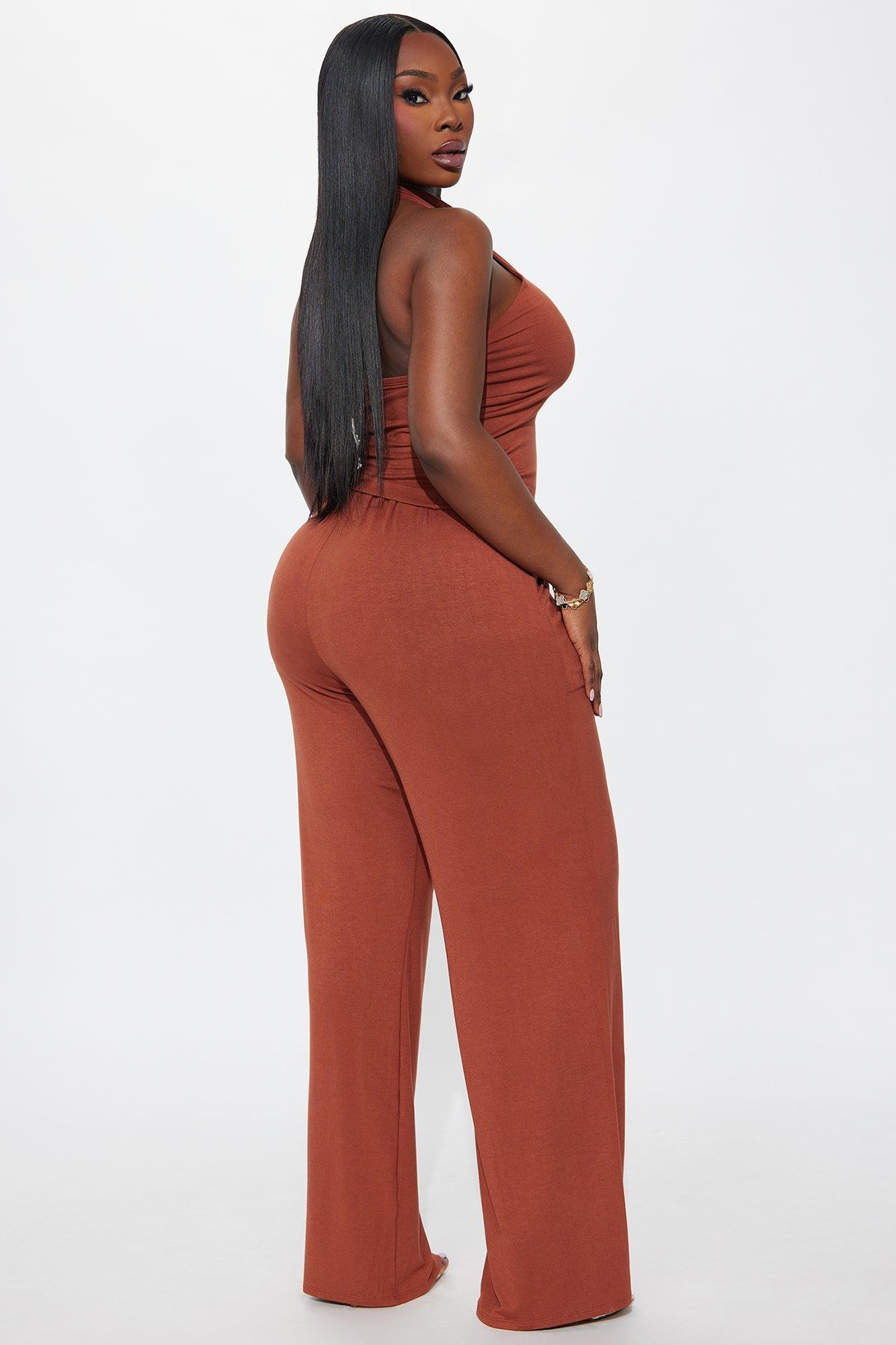 Gianna Halter Pant Set - Camel Female Product Image