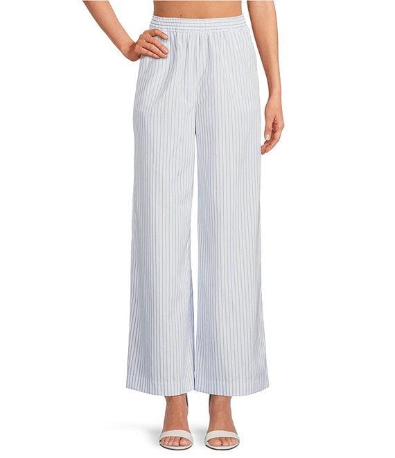 Gianni Bini Coordinating Kourtney Pinstripe Flat Front Pants Product Image