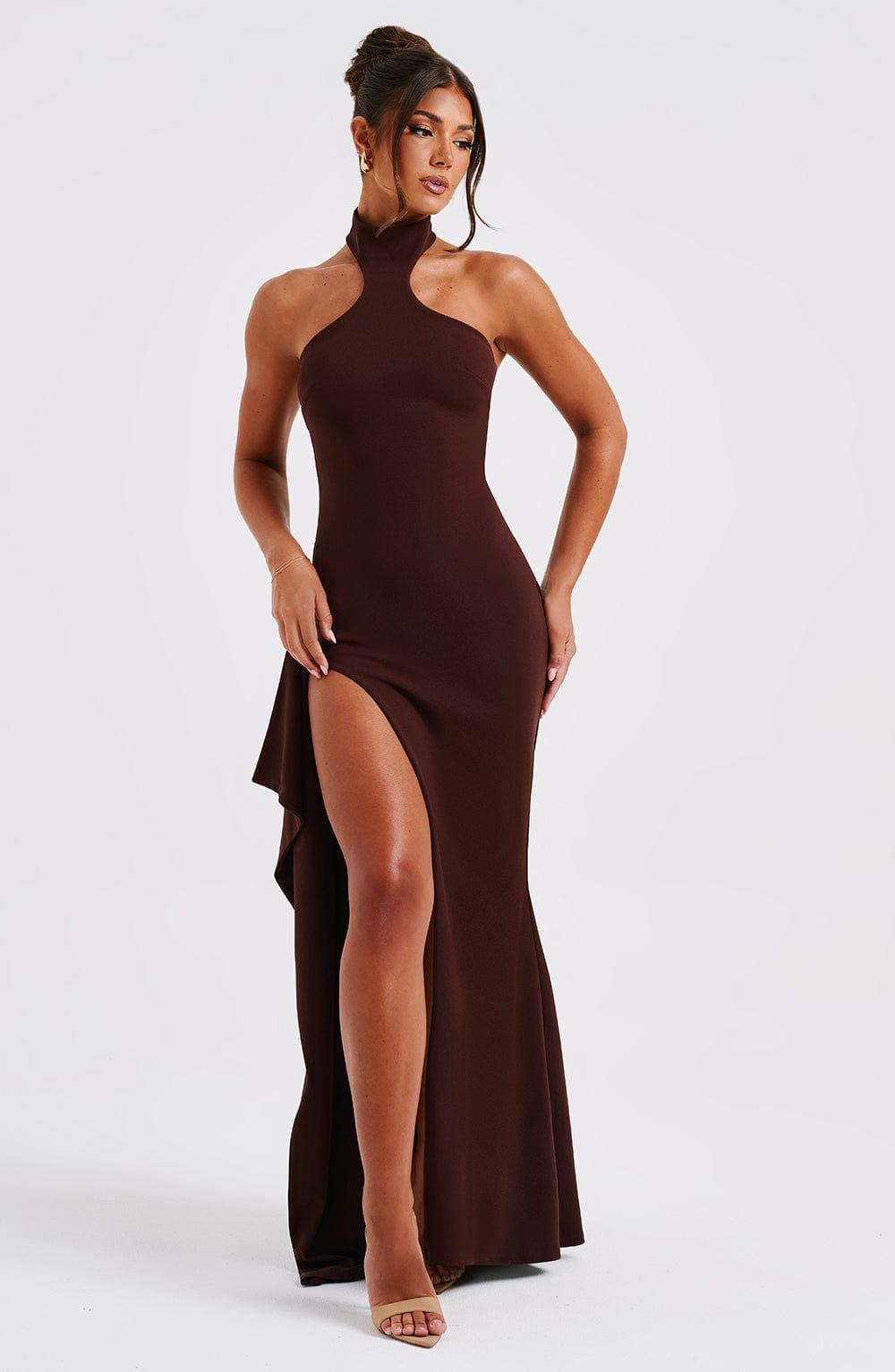 Isadora Maxi Dress - Chocolate Product Image