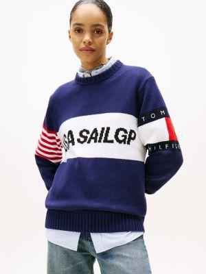 Tommy x US SailGP Team Cotton Sweater Product Image