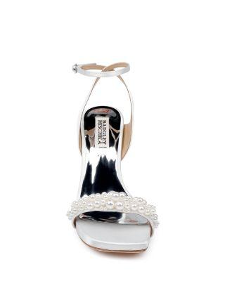 Women's Calida Square Toe Adorned High Heel Platform Sandals   Product Image