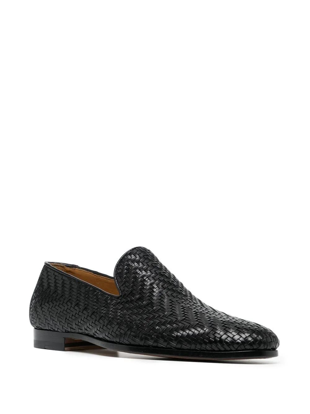 interwoven leather loafers Product Image
