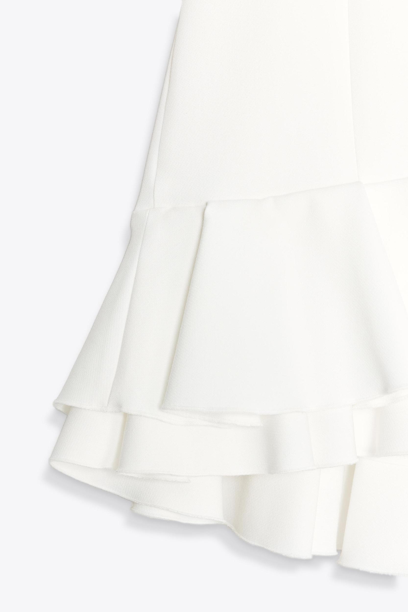 RUFFLED HALTER MINI DRESS Product Image