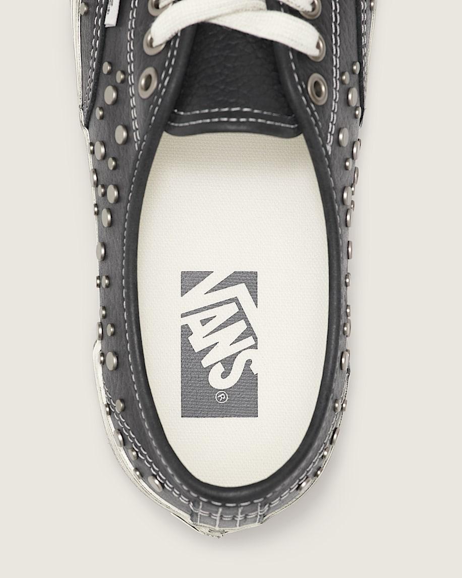 Premium Authentic Studded Leather Shoe in Nocturnal Black| Vans US Product Image