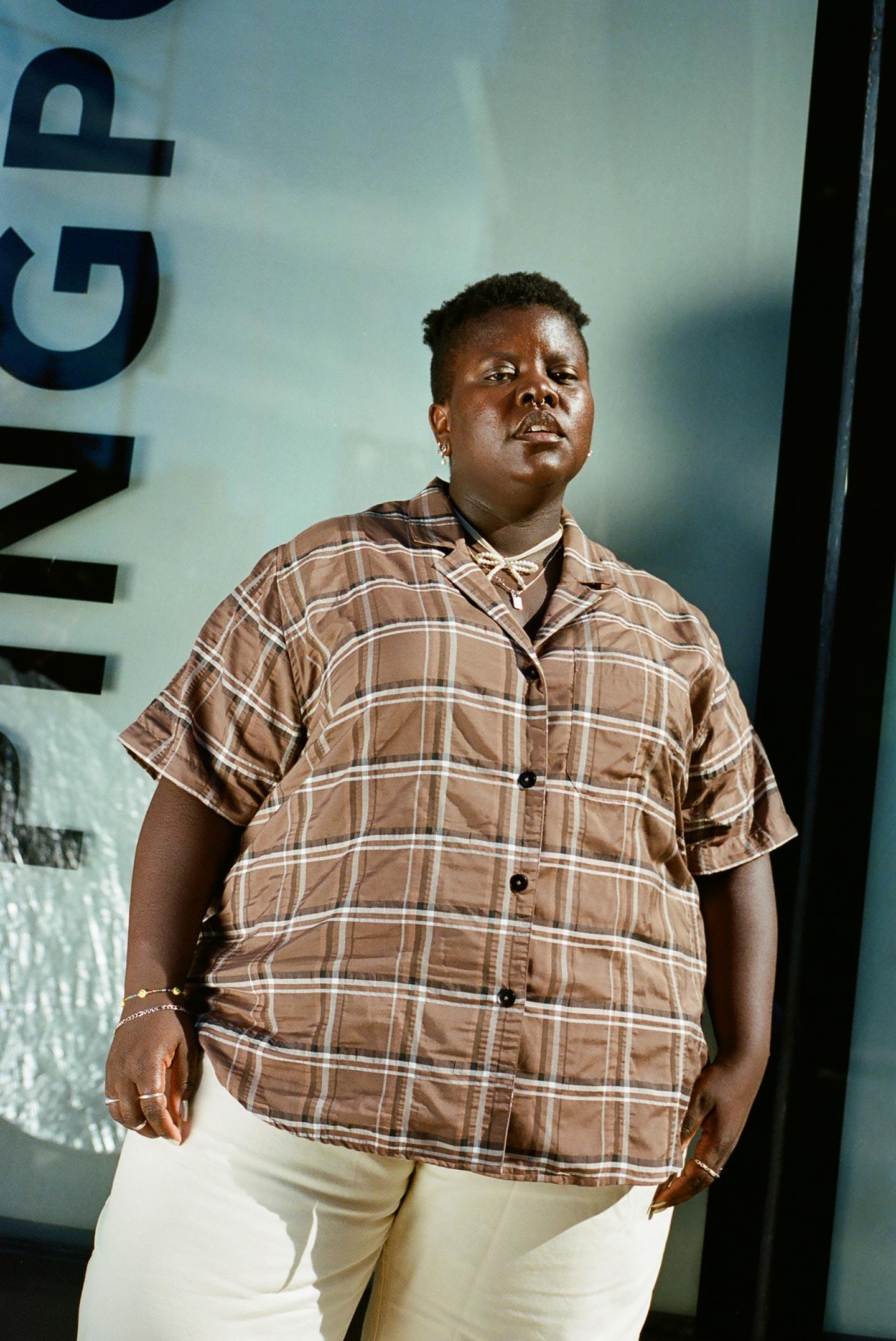 Gregory Top - Espresso Plaid Product Image