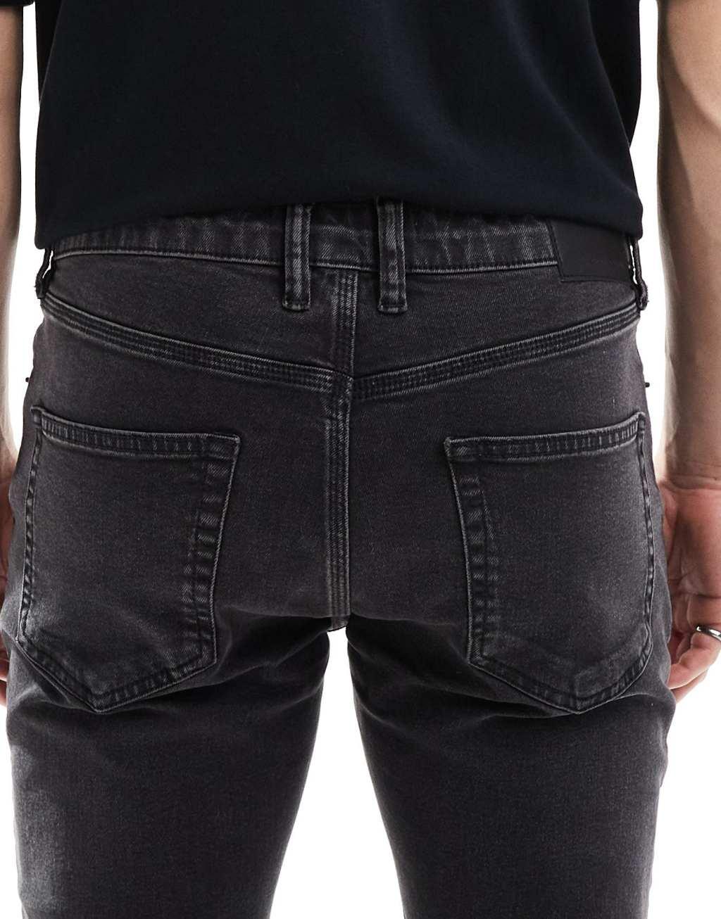 French Connection skinny fit jeans in black Product Image