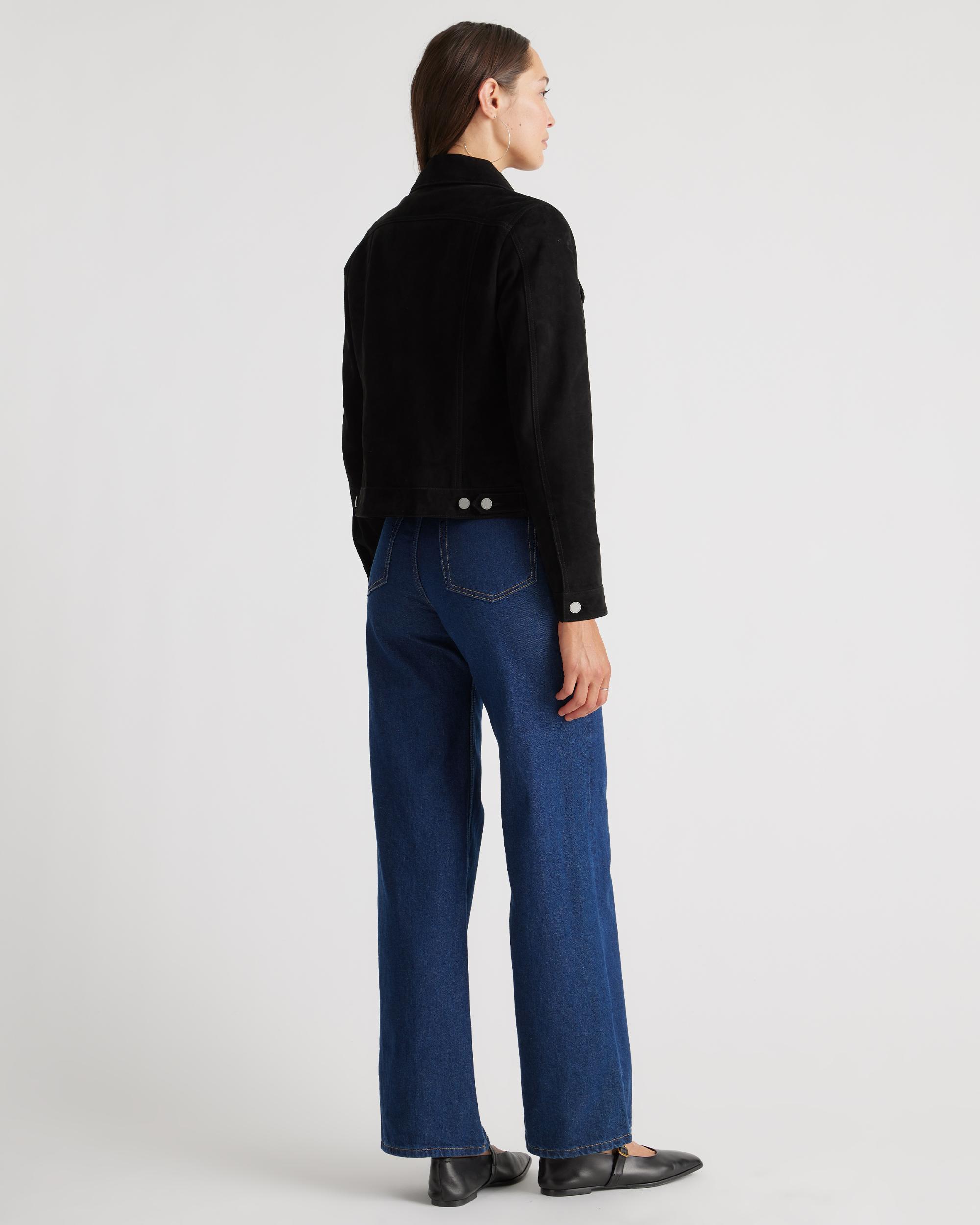 Quince | Women's 100% Suede Trucker Jacket Suede Leather Product Image