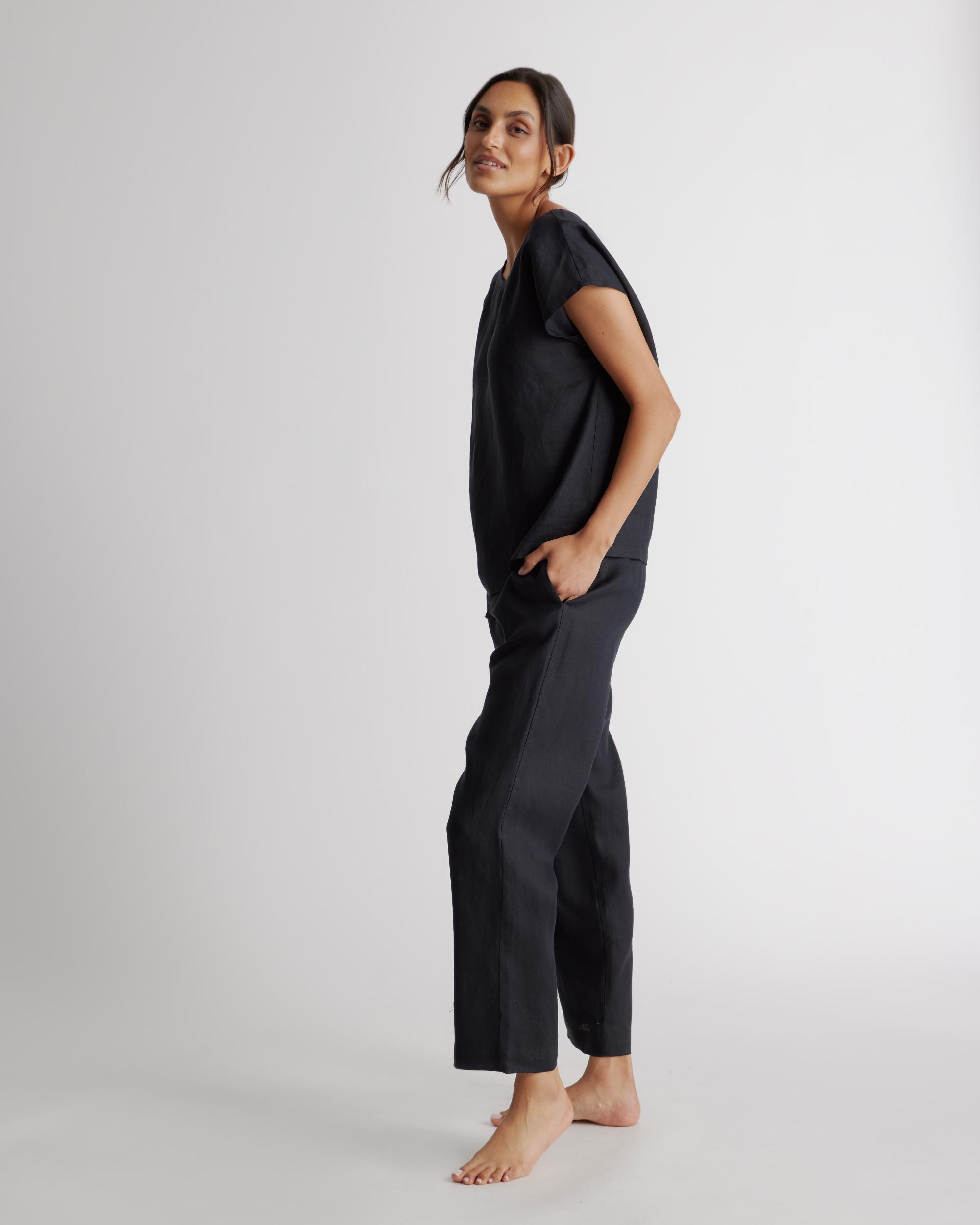 Quince | Women's 100% European Linen Pajama Set Size XL Product Image