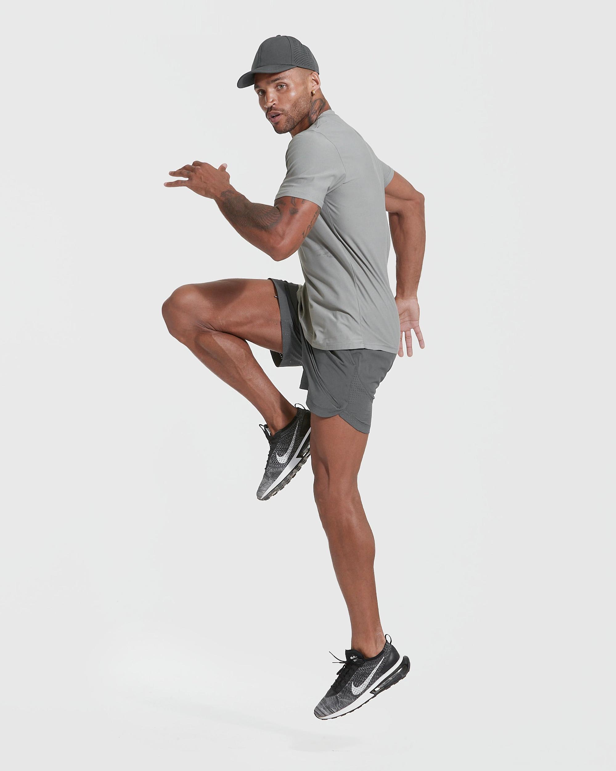 Iron Gray Active Crew Neck Tee Product Image