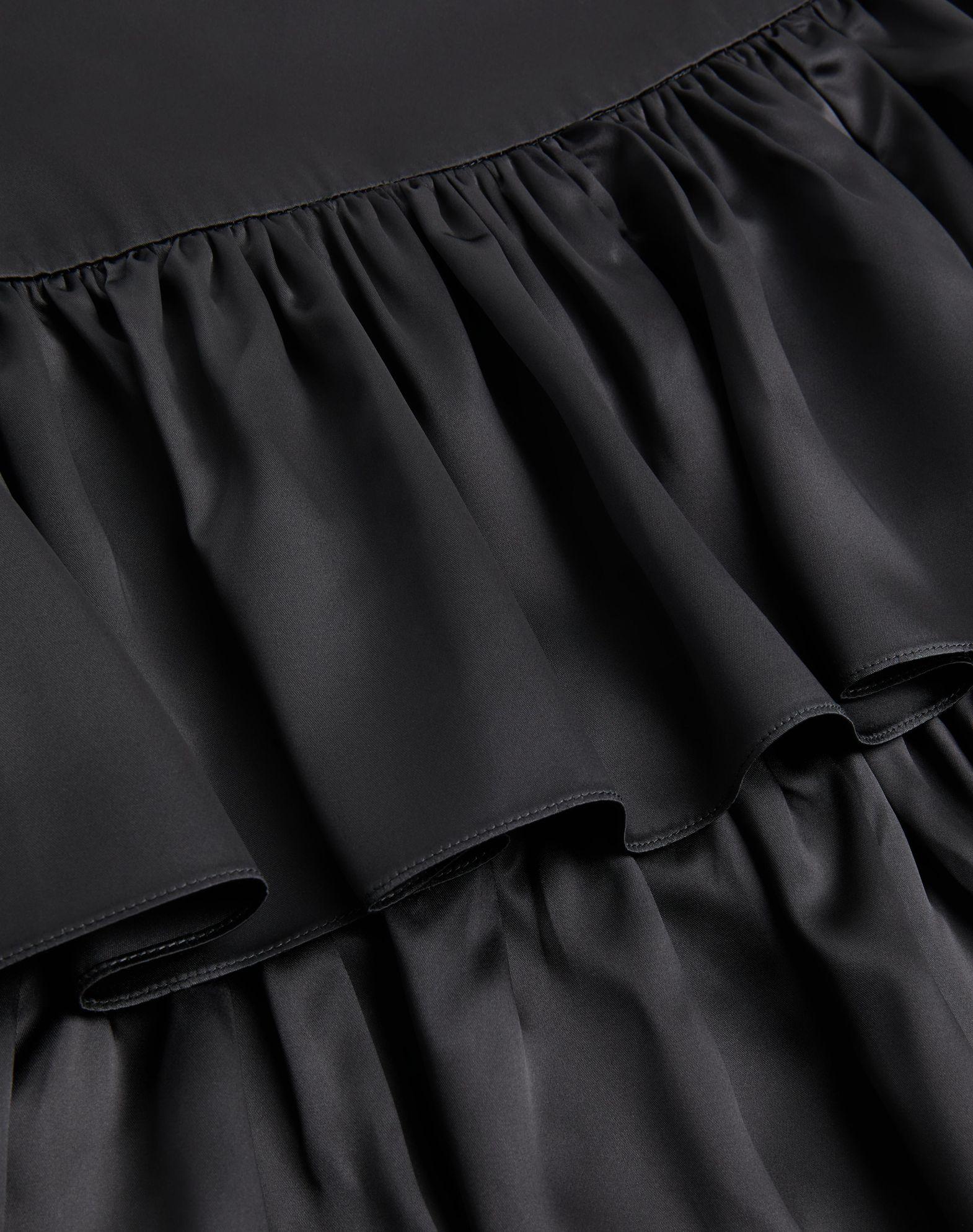 SATIN RUFFLE SKIRT—  Product Image