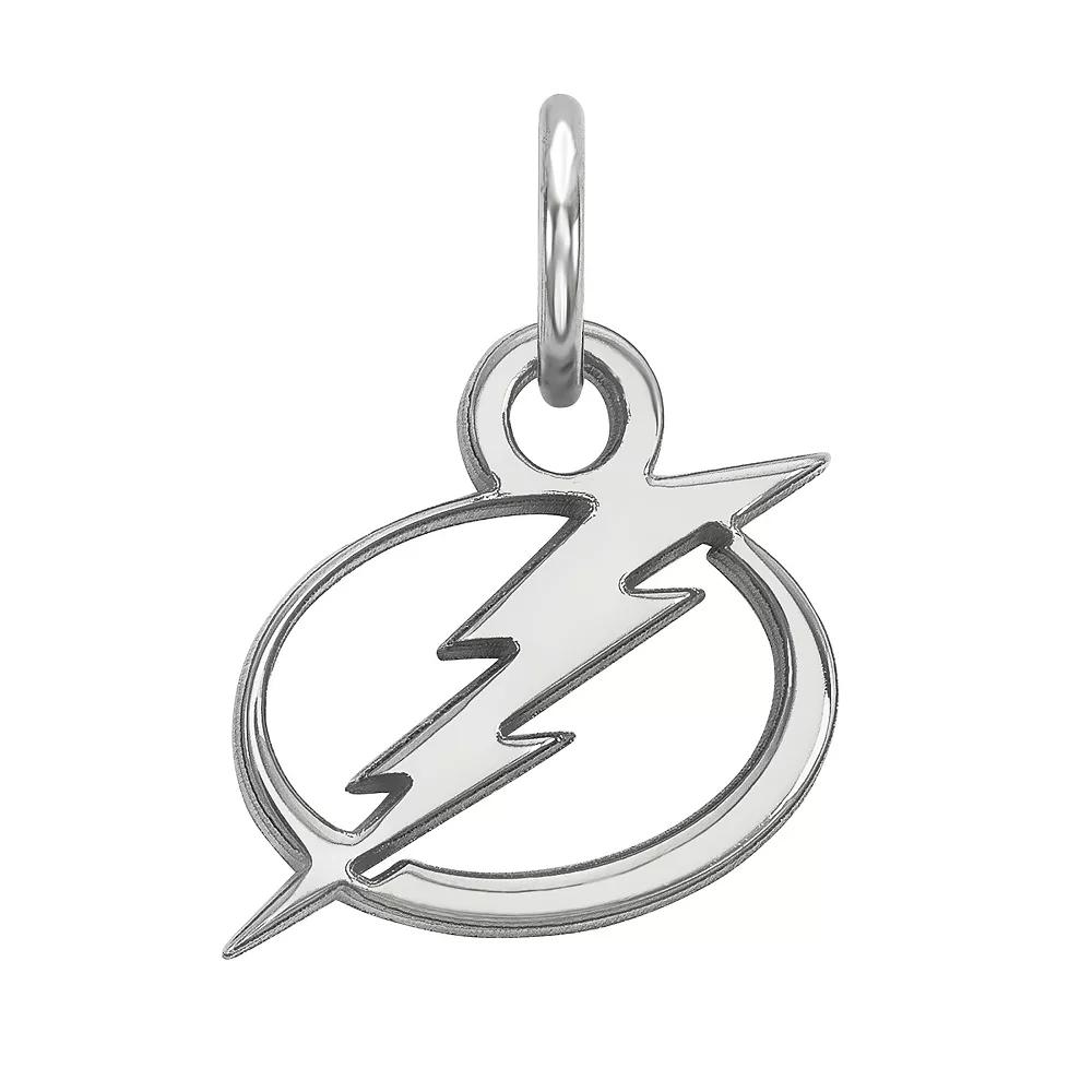 LogoArt Sterling Silver Tampa Bay Lightning Mini Logo Pendant, Women's Product Image