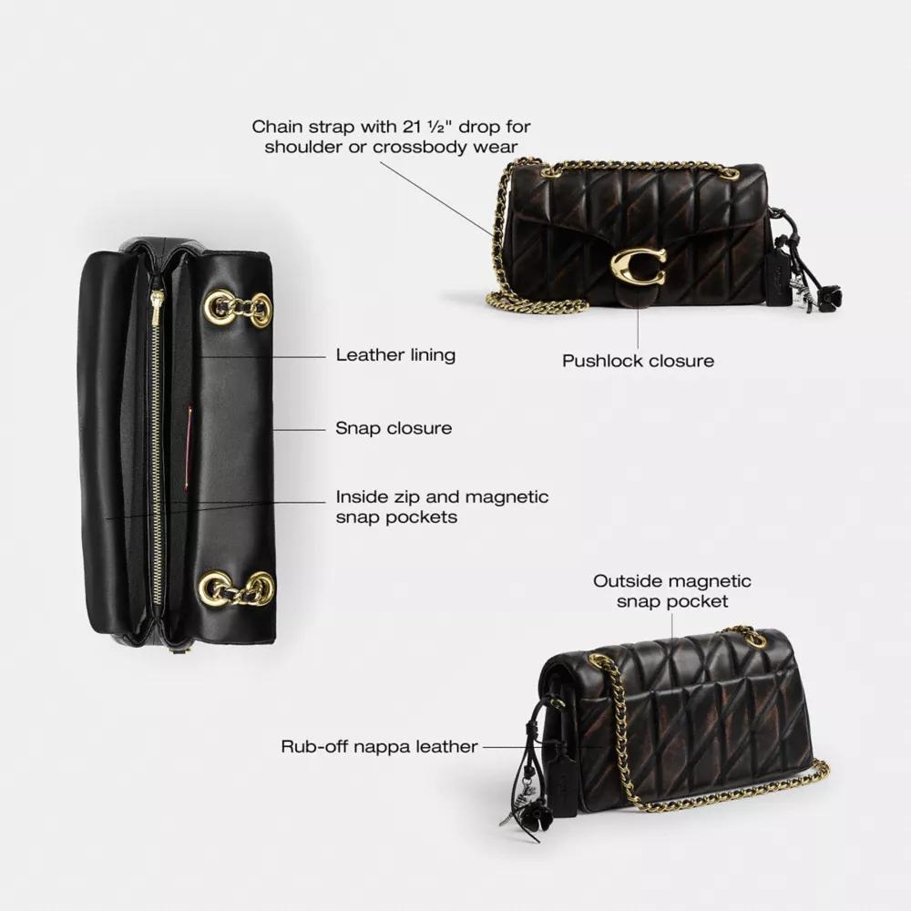 Tabby Shoulder Bag 26 In Loved Leather With Quilting Product Image