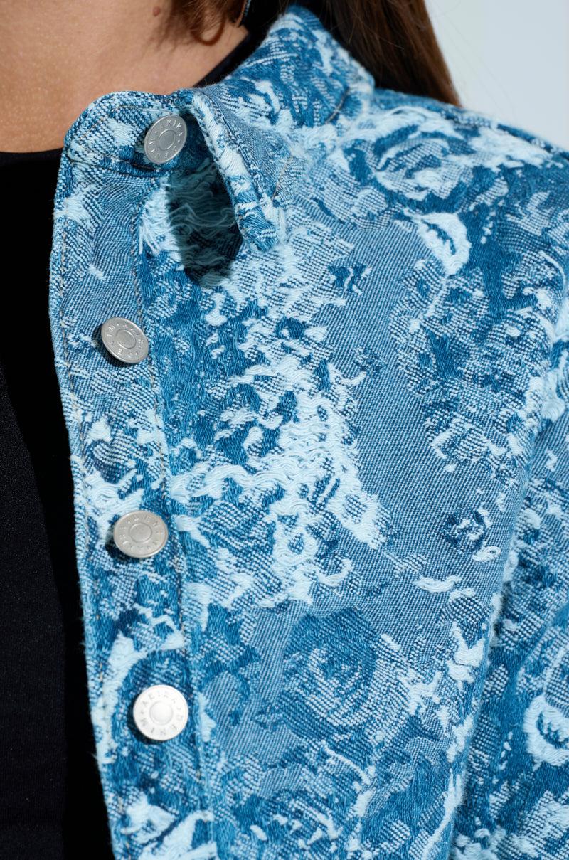 DAY N NIGHT CROPPED DENIM BUTTON DOWN Product Image