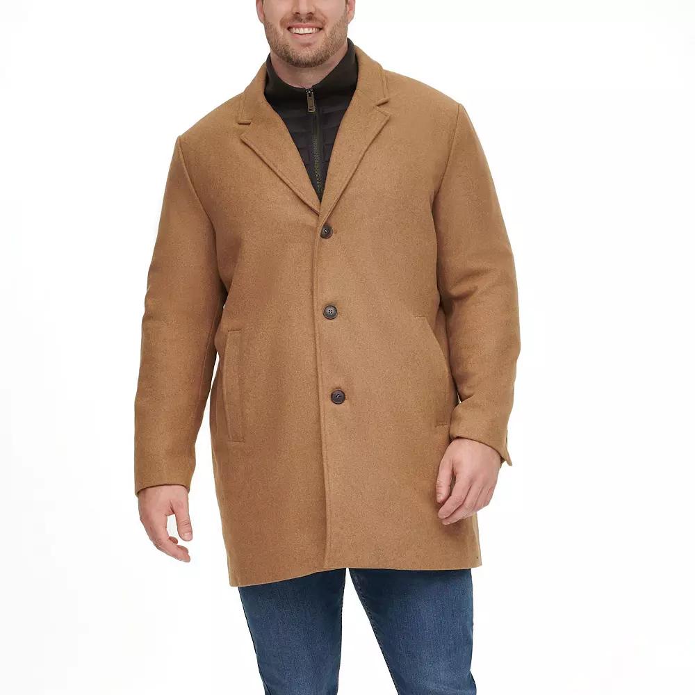 Big & Tall Dockers® Midweight Wool-Blend Topcoat with Quilted Bib, Men's,  Product Image