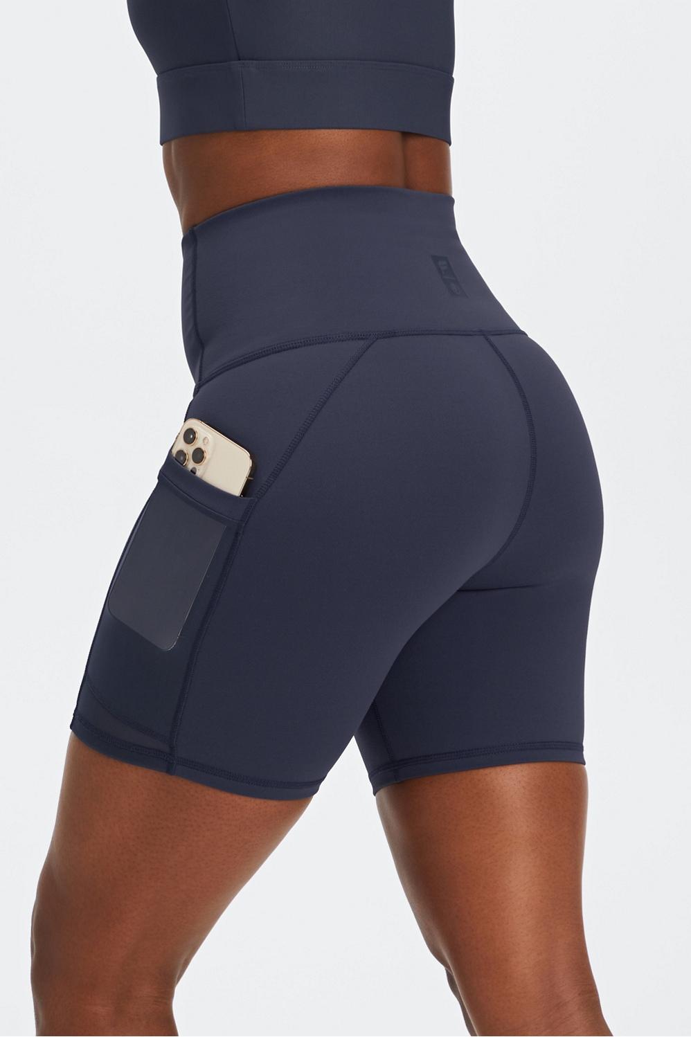 Fabletics Universal Tennis On-The-Go Mesh 6 Short Womens blue plus Size 2X Product Image