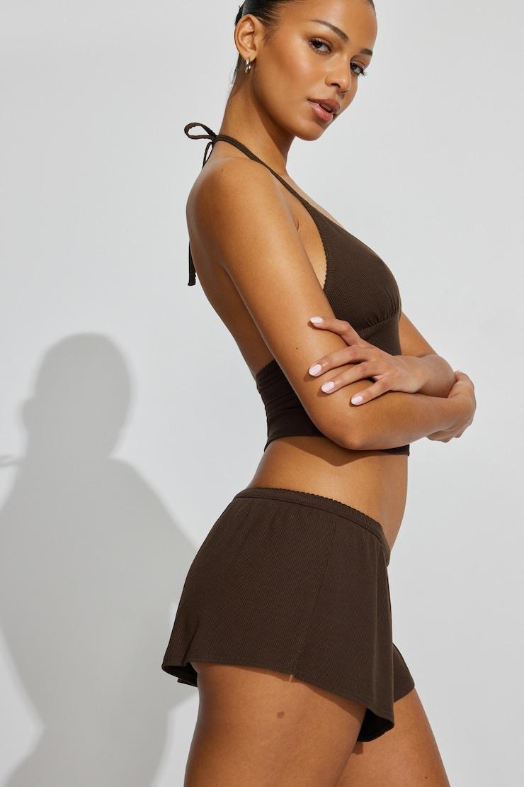 Mini Ribbed Halter Cami Top Product Image
