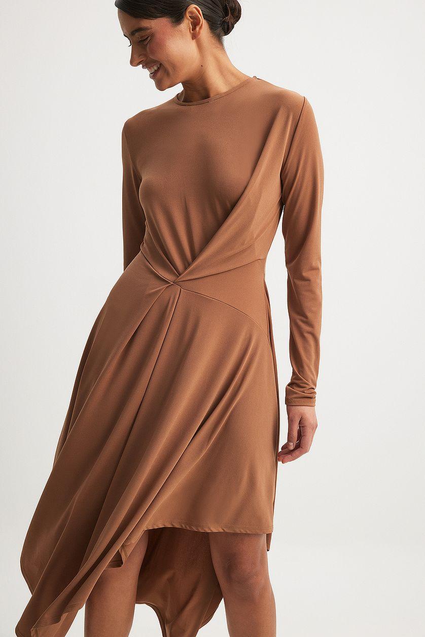 Draped Midi Dress Product Image