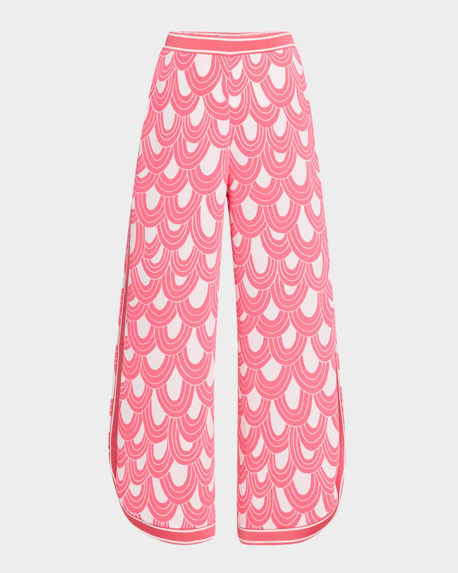 Overhead Cropped Scallop-Print Pants Product Image