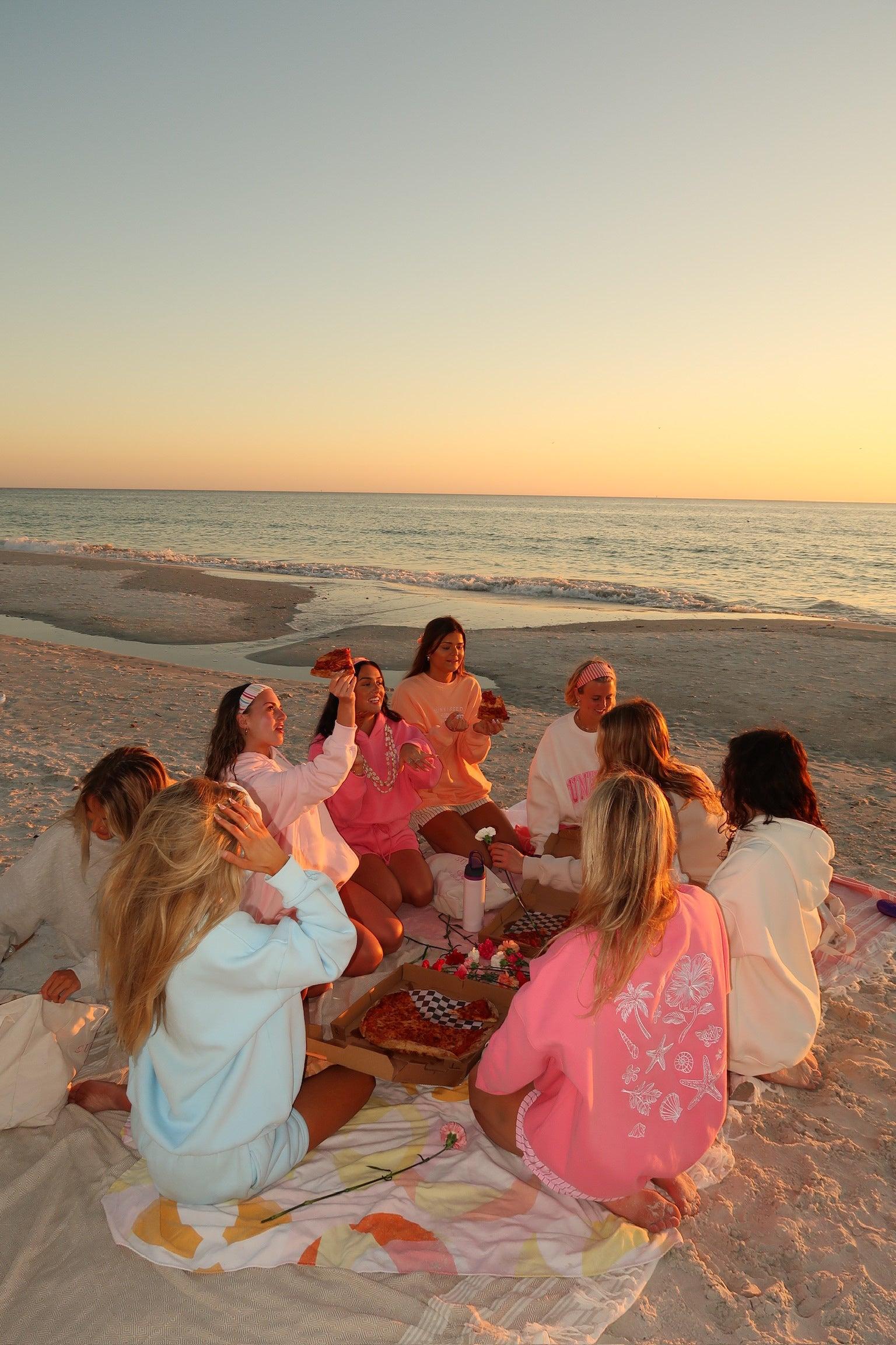 Icy Blue Basic Blank Sweatshirt Product Image