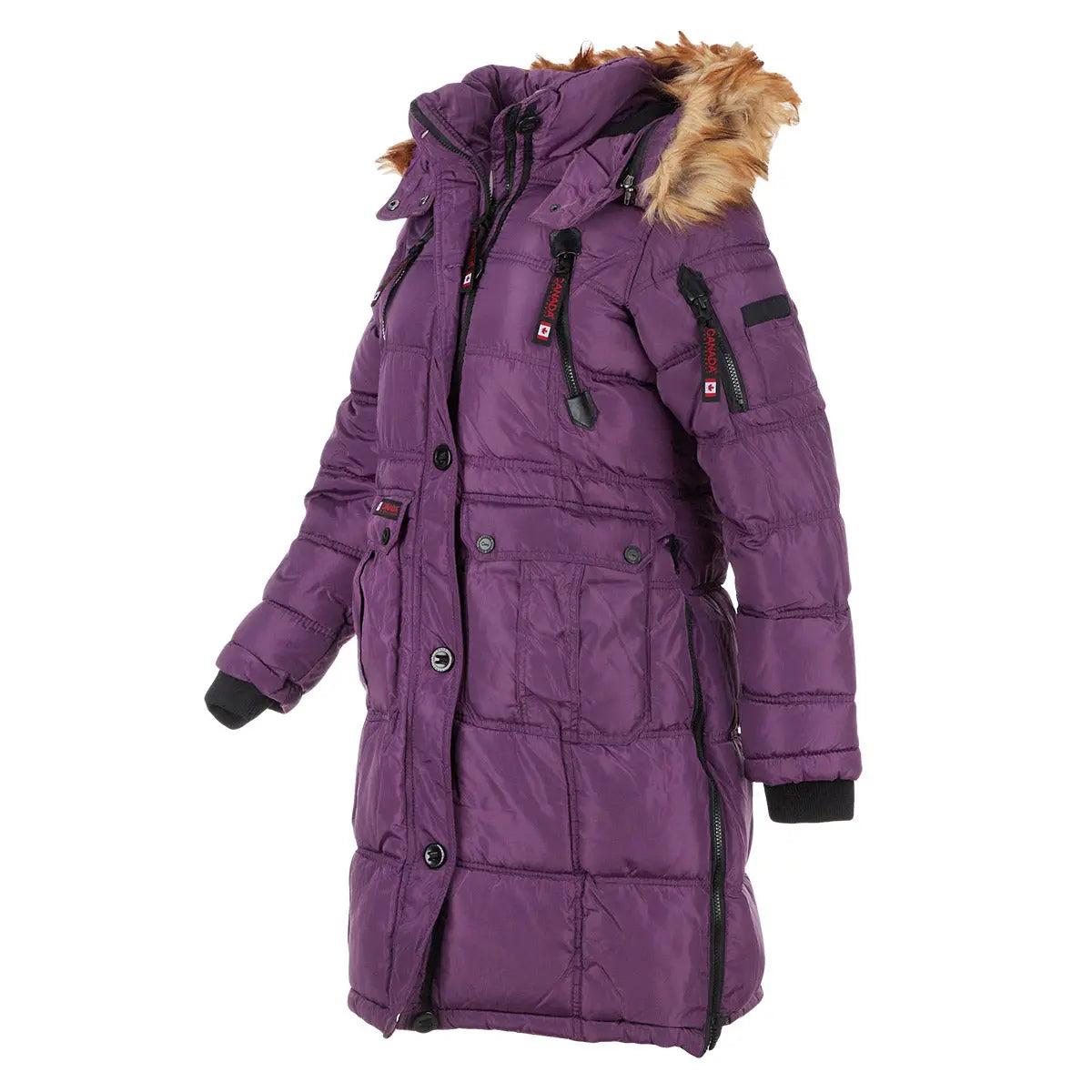 Canada Weather Gear Women's Long Puffer with Sherpa Lined Hood Product Image