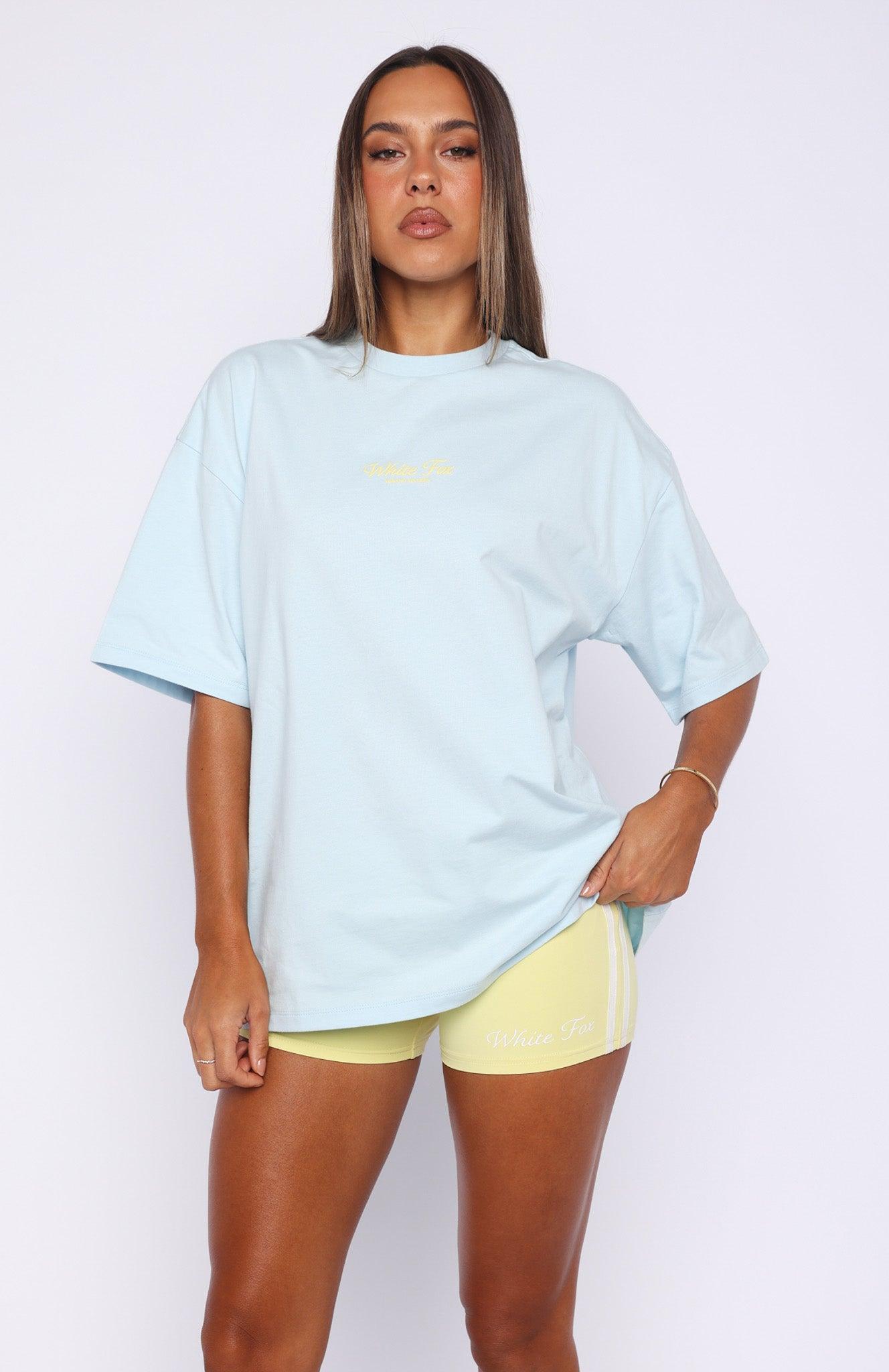 Verano Sixteen Azurra Oversized Tee Blue Product Image