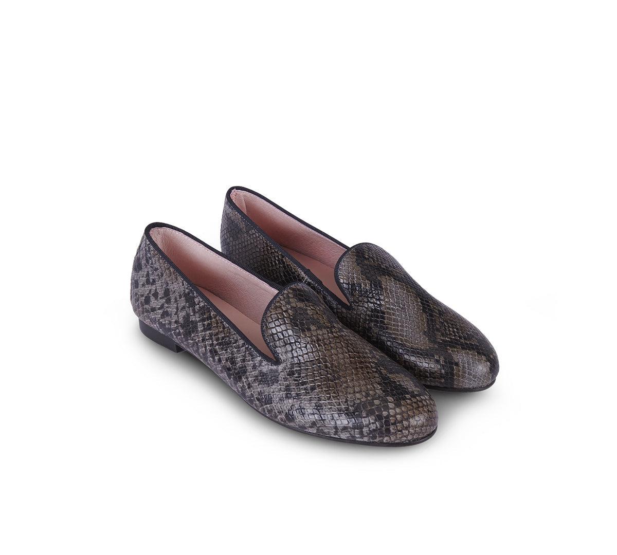 Taupe Snake Loafer Product Image