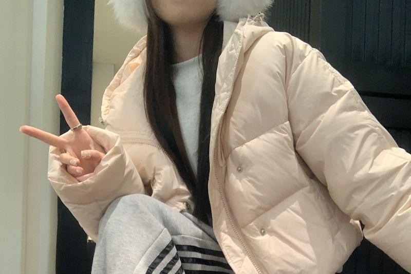 High Waist Striped Bow Accent Loose-Fit Wide-Leg Sweatpants Product Image