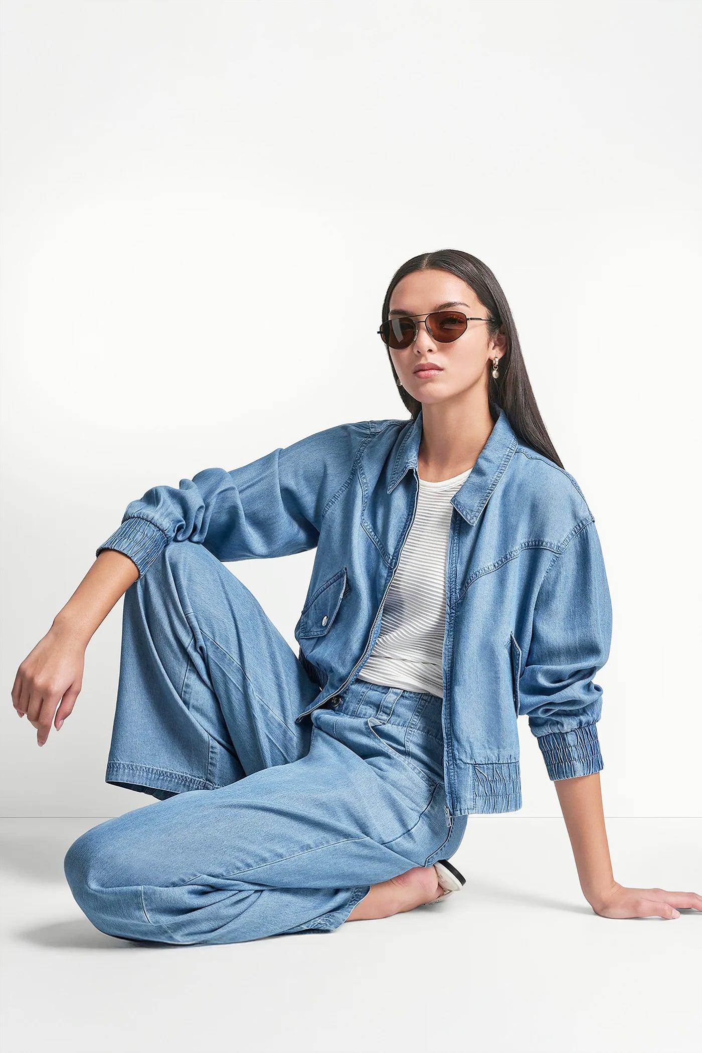 TENCEL BOMBER JACKET Product Image