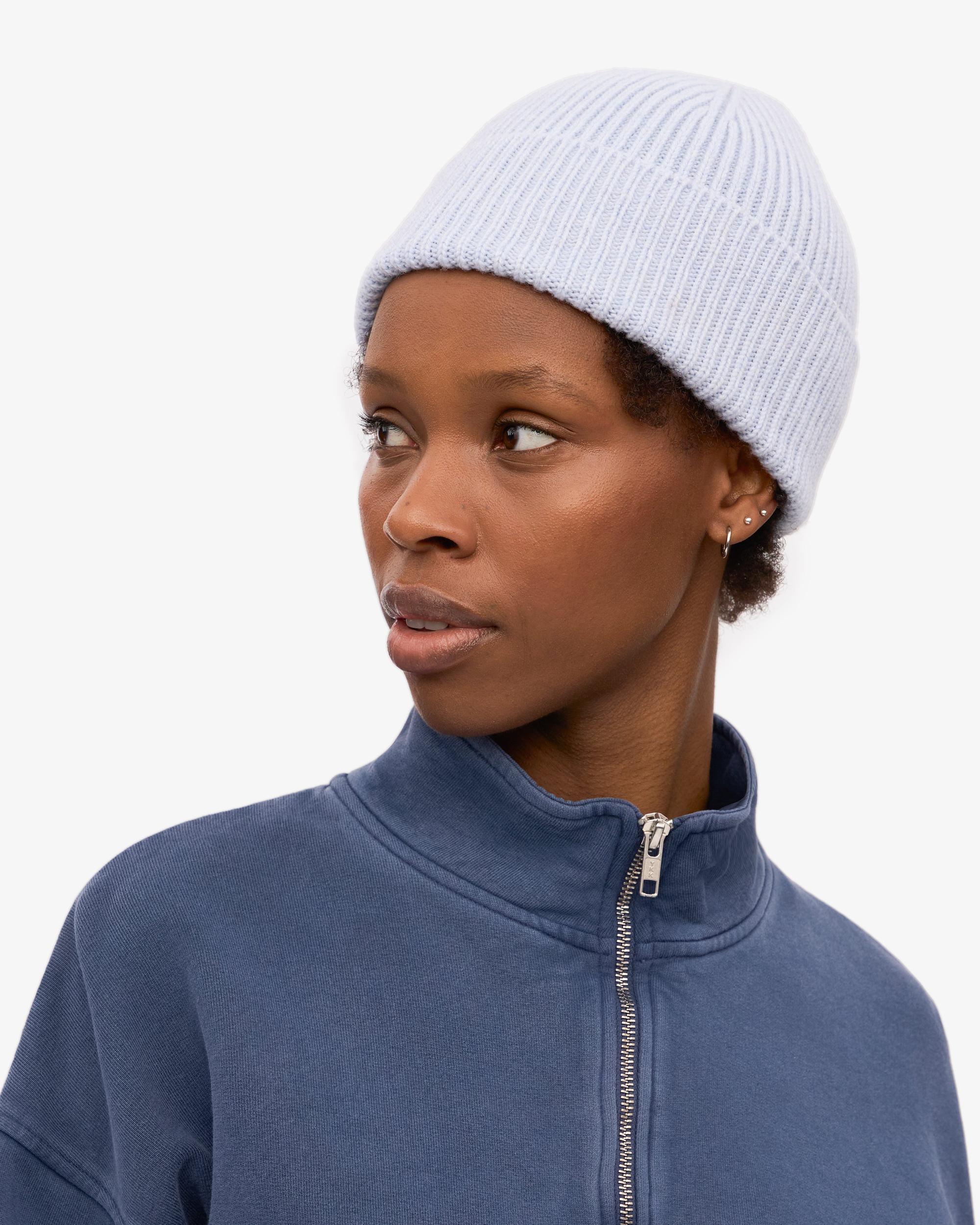 Merino Wool Beanie - Polar Blue Product Image