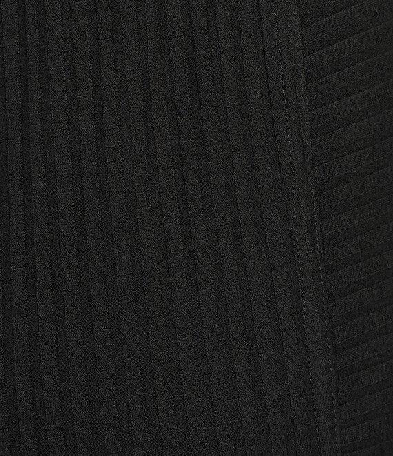 Eileen Fisher Texture Stretch Rib Knit Lantern Ankle Pants Product Image