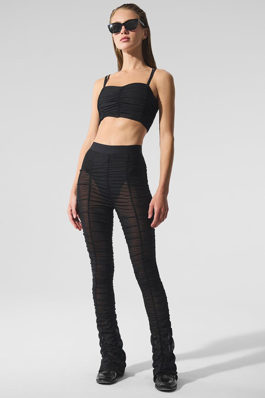 Airlift Mesh High-Waist Cherish Legging - Black Product Image