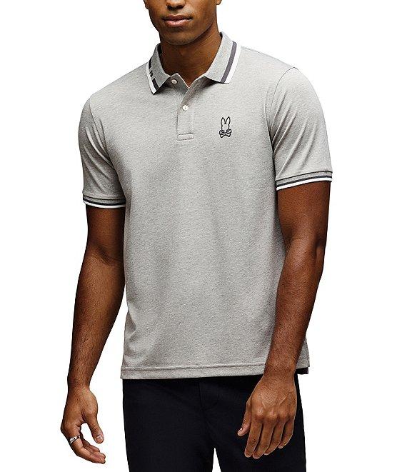 Psycho Bunny Chris Performance Pique Short Sleeve Polo Shirt Product Image