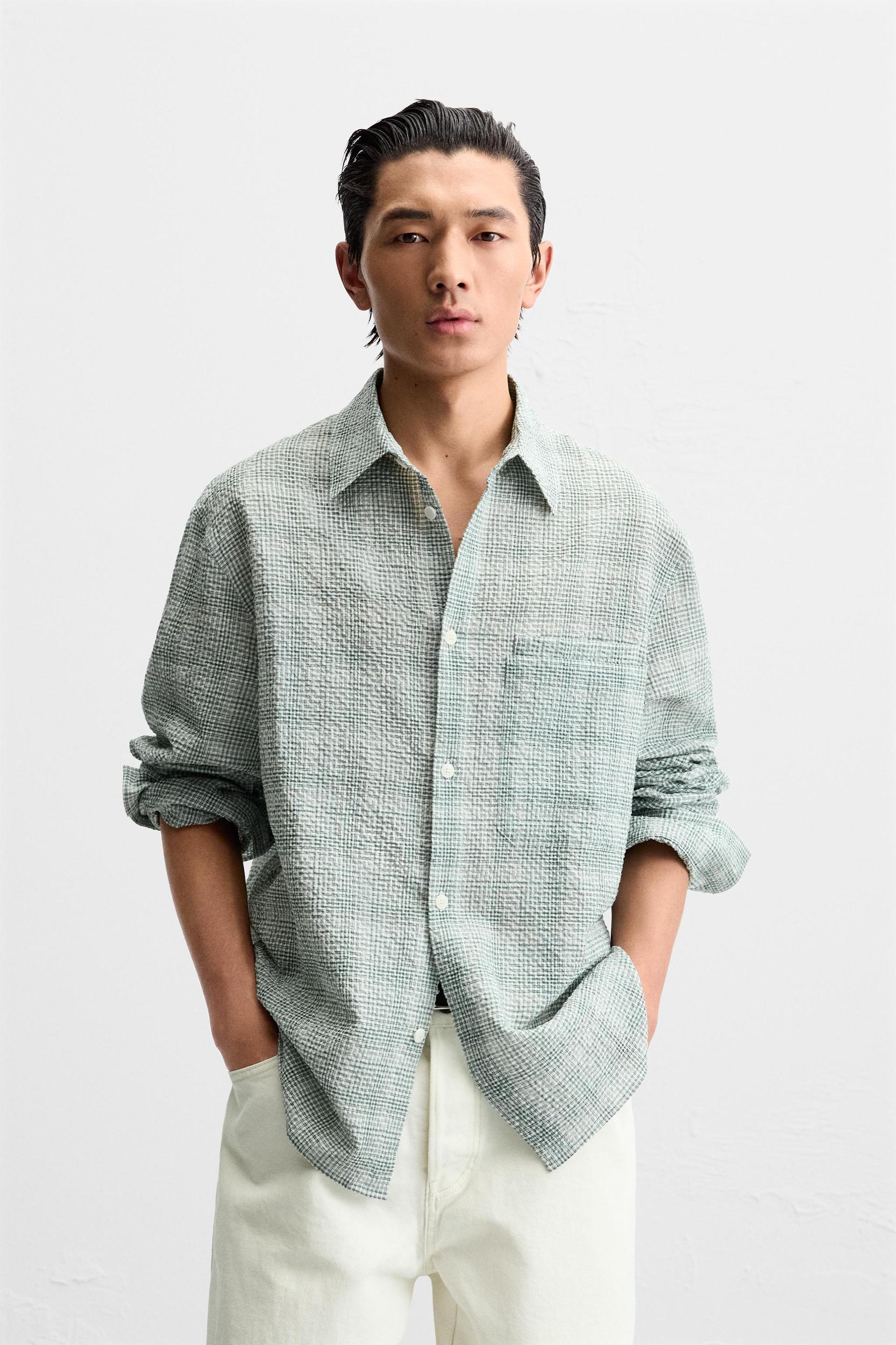 TEXTURED JACQUARD SHIRT Product Image