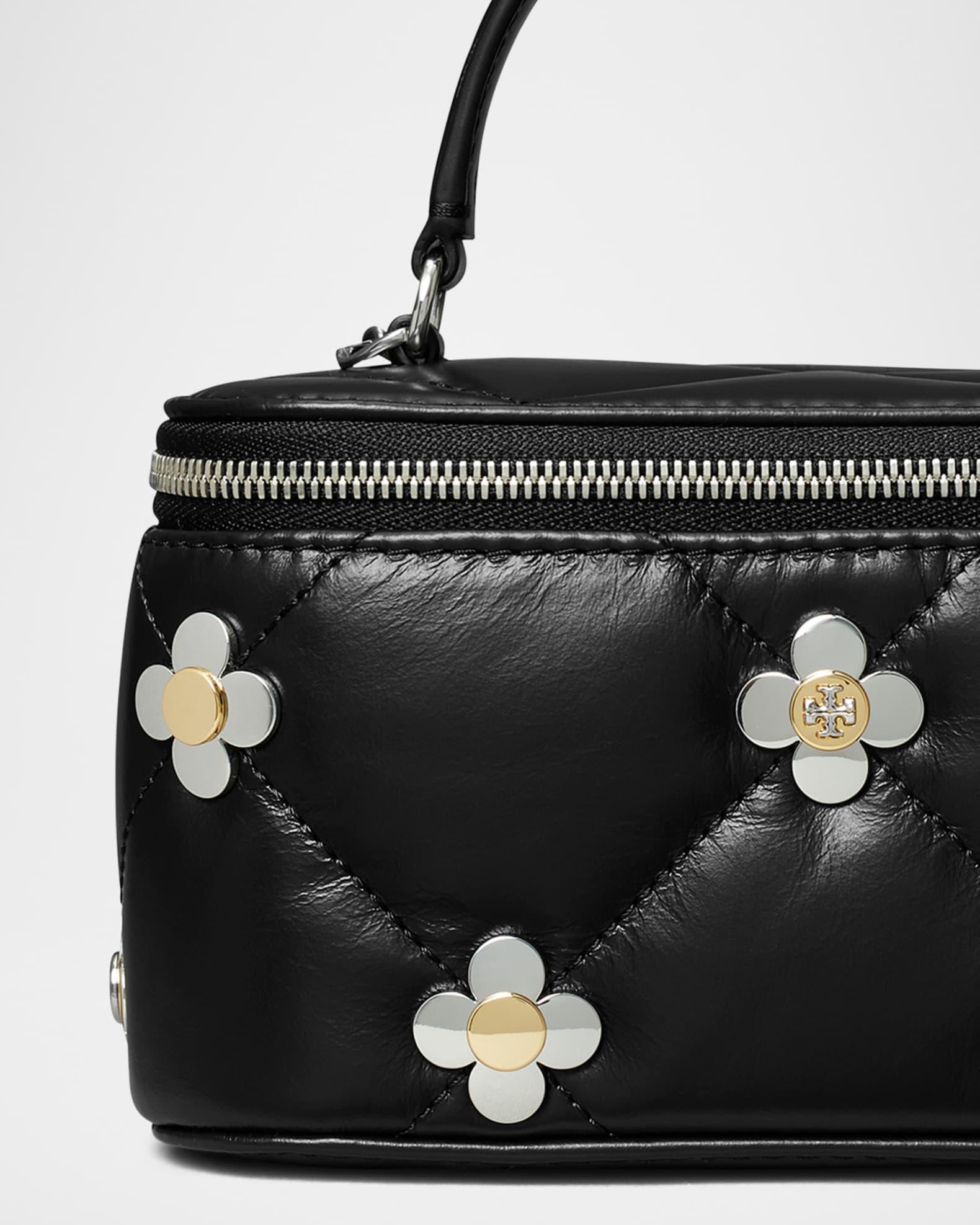 Kira Clover Quilted Leather Vanity Top-Handle Bag Product Image