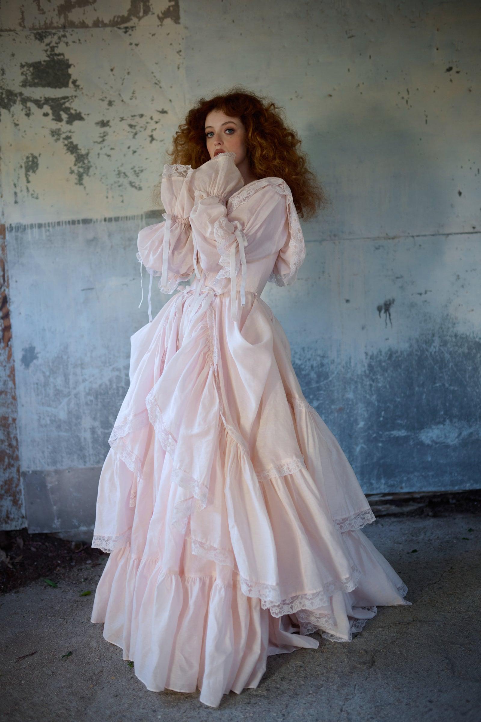 The Blush Silk Organdy Waltz Gown Product Image