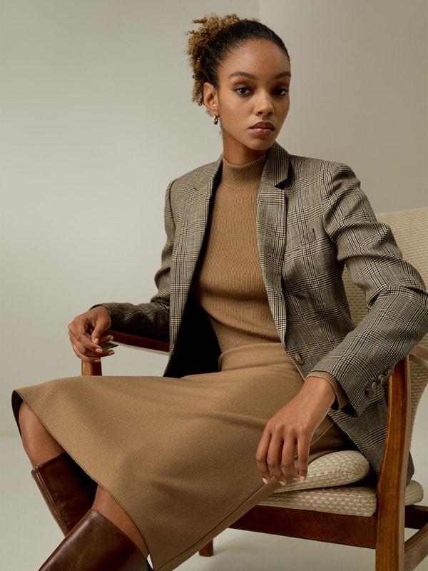 Slim Fit Wool Dress Product Image