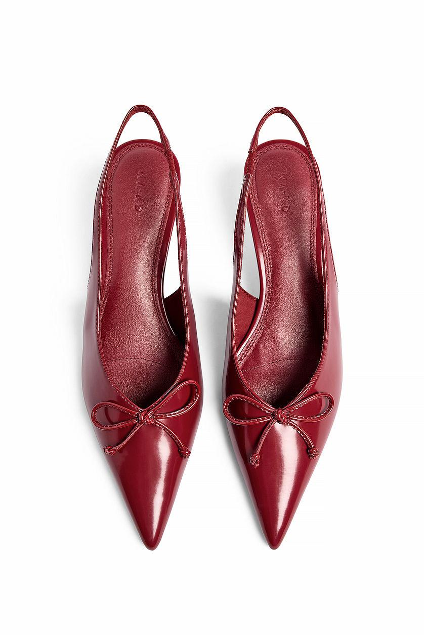 Bow Detail Slingback Pumps Product Image