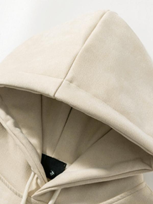 Men's Embroidery Drop Shoulder Oversized Hoodie Product Image