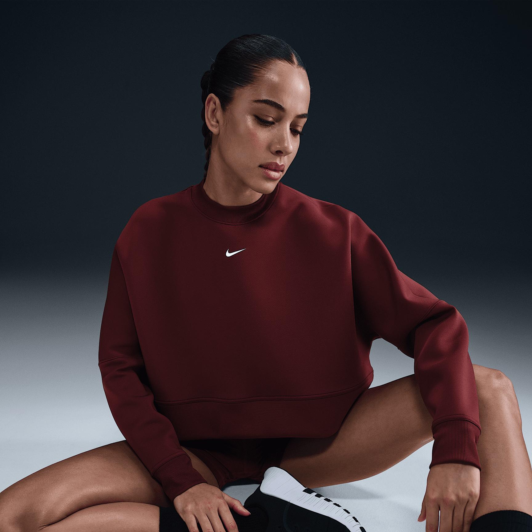 Nike Women's Prima Dri-FIT Oversized Crew-Neck Cropped Top Product Image
