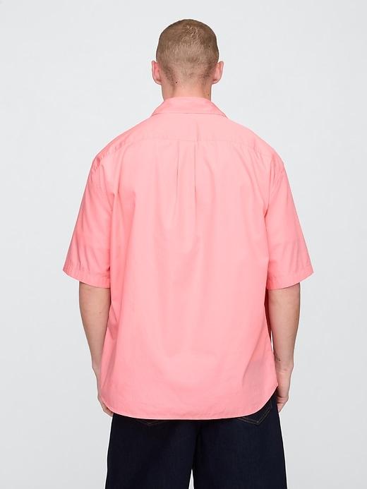 Organic Cotton Oversized Poplin Shirt Product Image