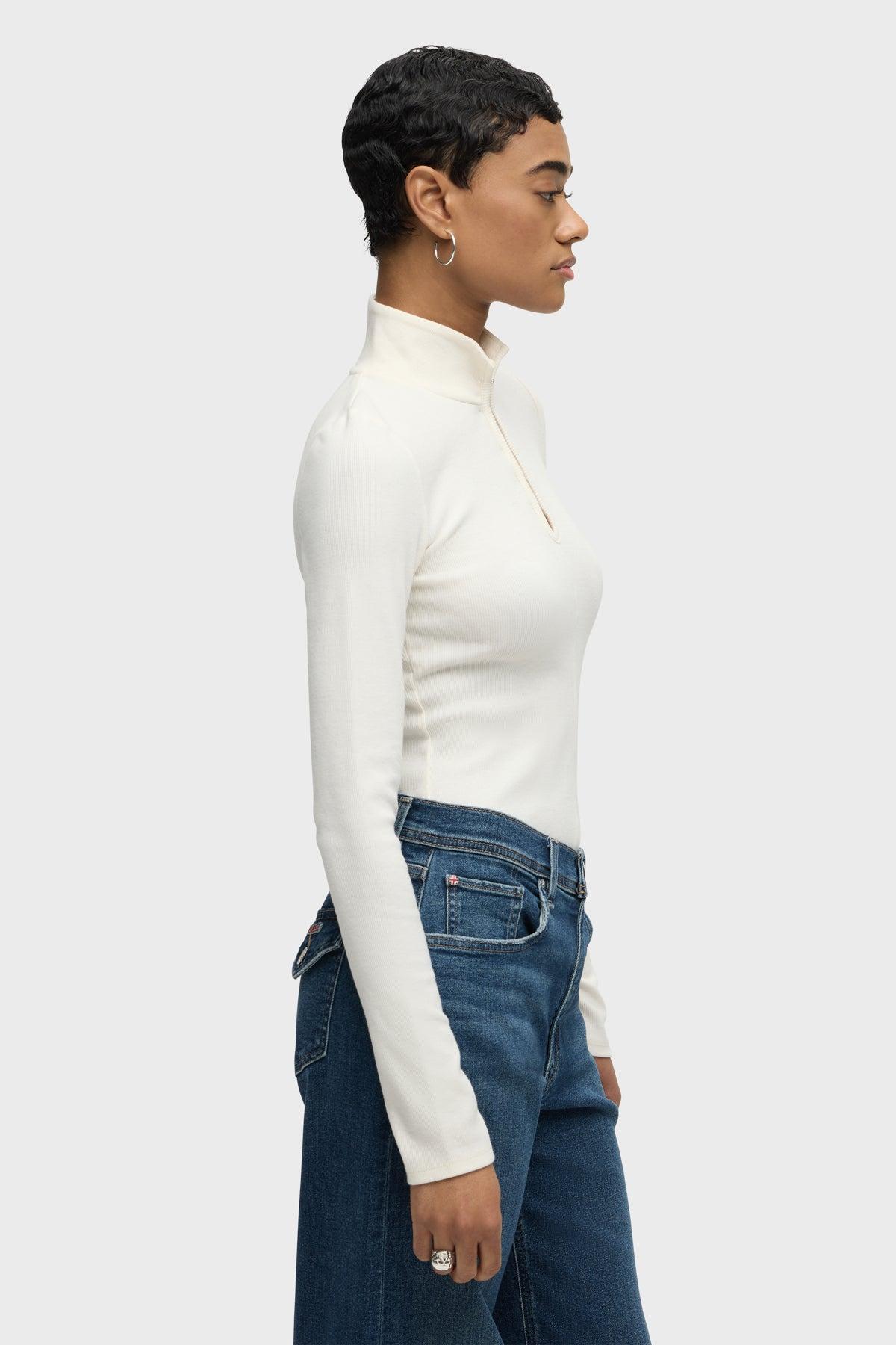 Long Sleeve Hook & Eye Bodysuit Female Product Image