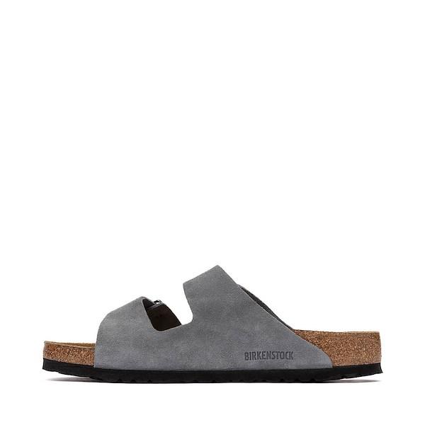 Mens Birkenstock Arizona Soft Footbed Slide Sandal - Basalt Product Image
