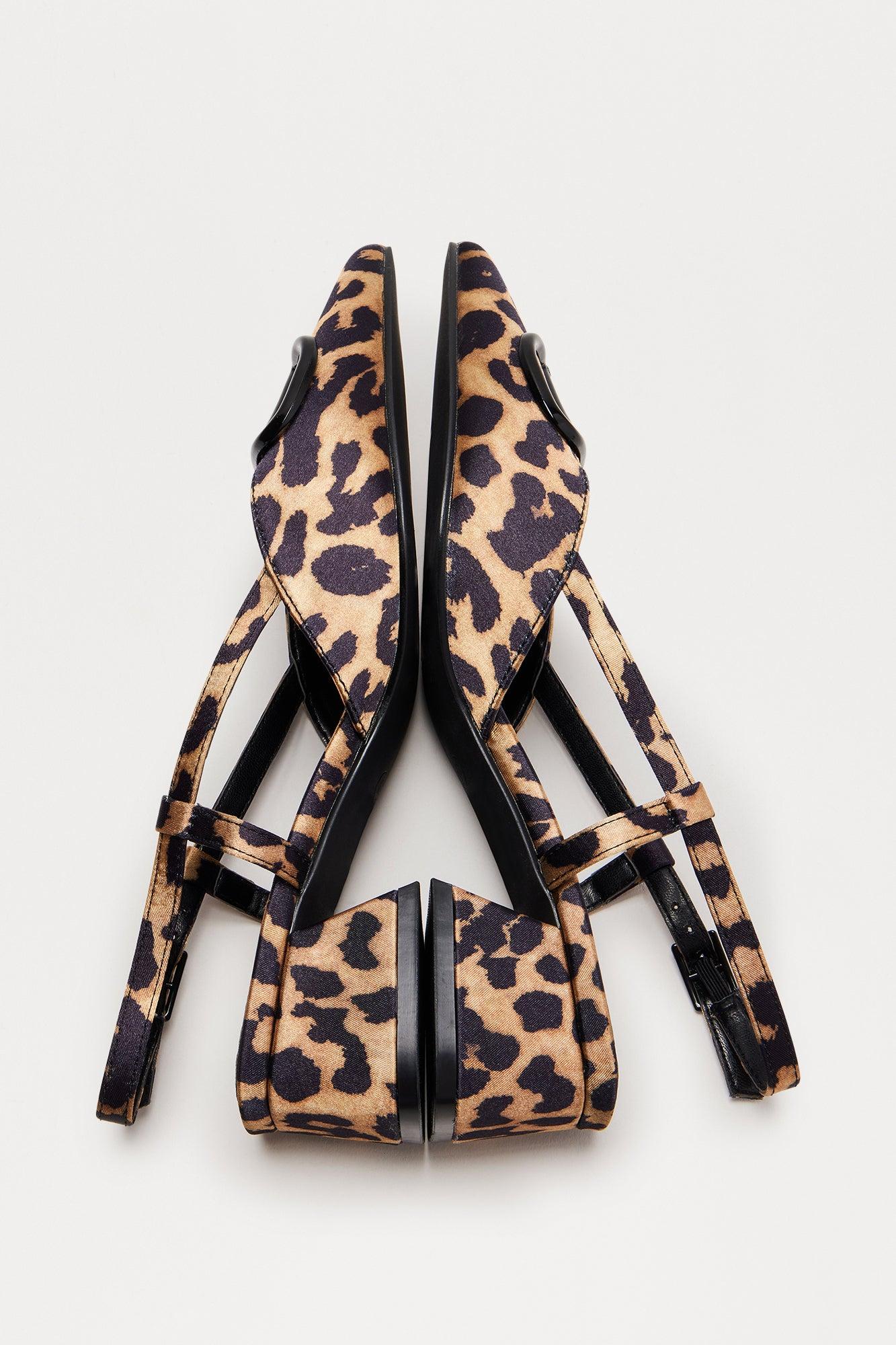 Clementine Slingback Kitten Heels - Leopard Product Image