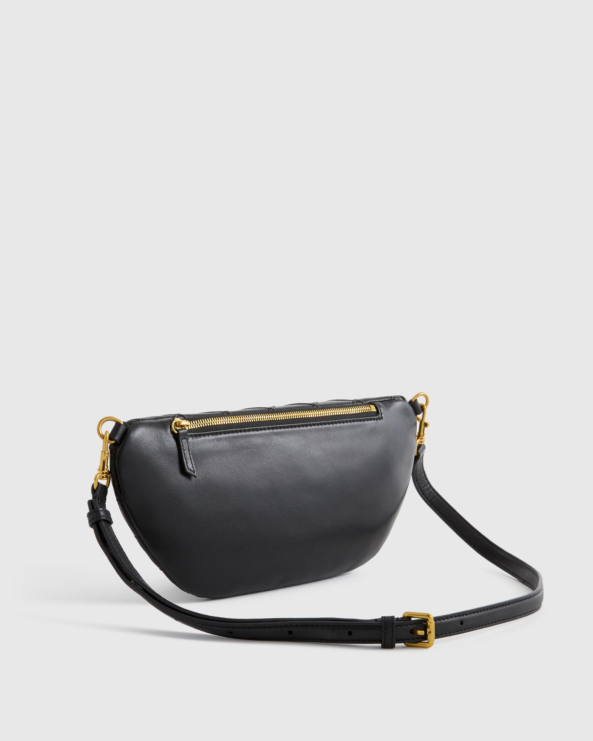 Quince | Women's Italian Leather Diamond Stitch Sling Product Image