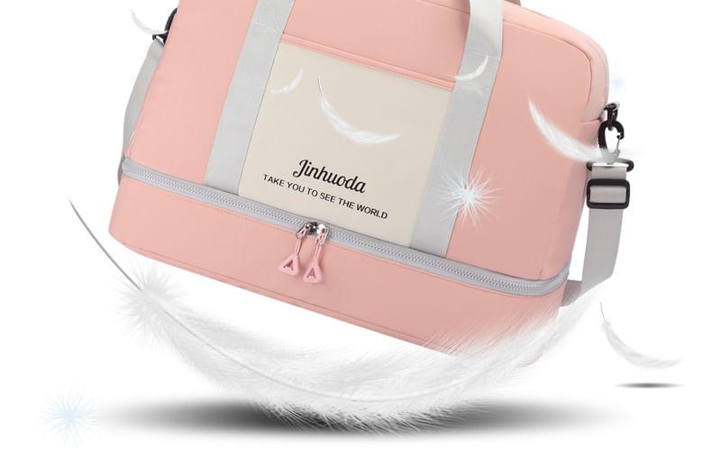 Lettering Two-Tone Carryall Bag Product Image